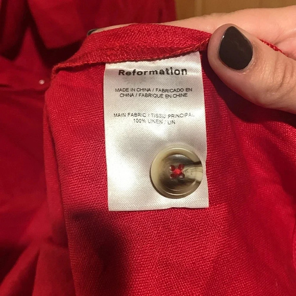 Reformation Red Midi Dress - Picture 5 of 6